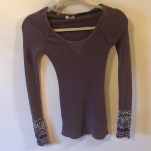 Free People XS thermal shirt